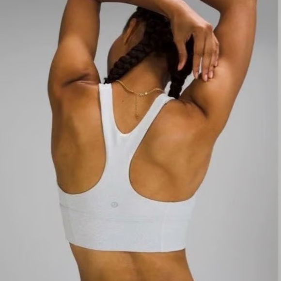 Lululemon Wunder Train Long-Line Bra *Medium Support Starlight Alpine White, 8 - Picture 3 of 4